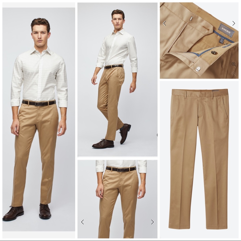 BONOBOS Stretch Weekday Warrior Khaki Dress Pants